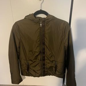 Prada light weight hooded jacket